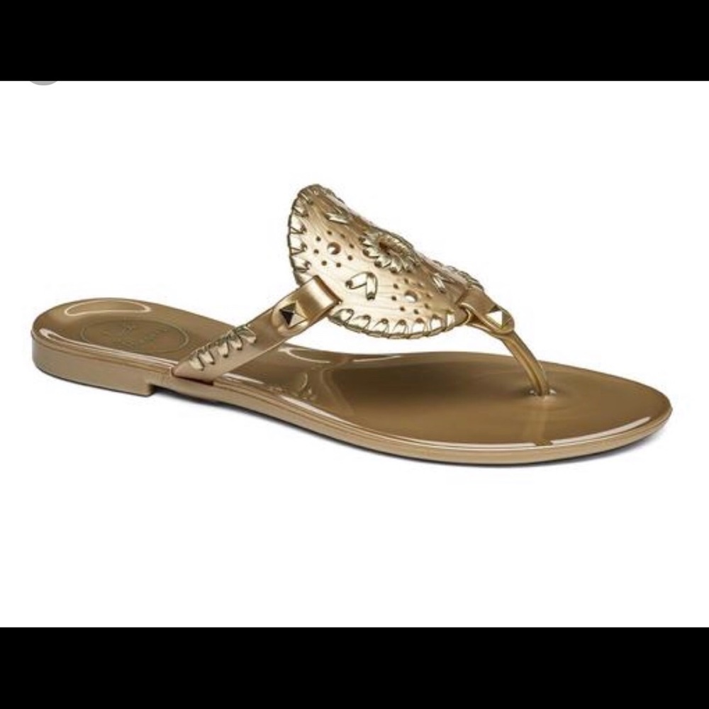 Jack Rogers Delaney Jelly Sandal Gold
